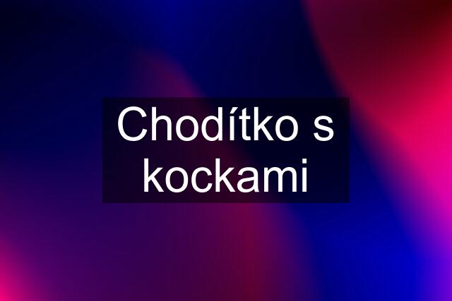 Chodítko s kockami