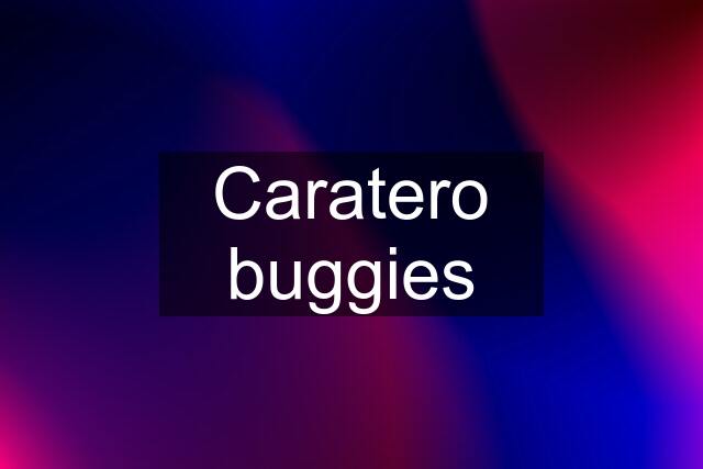 Caratero buggies