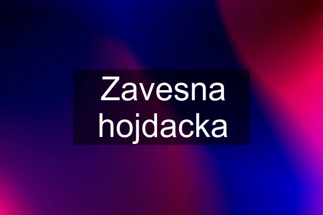 Zavesna hojdacka