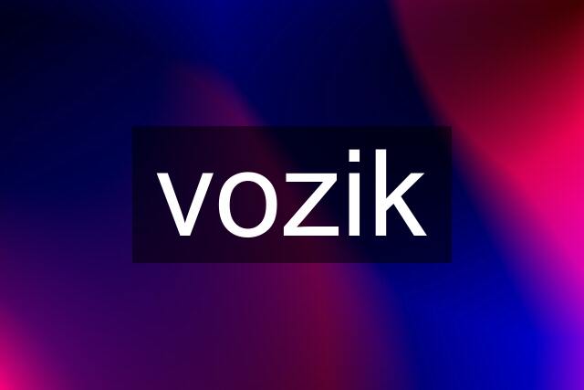 vozik