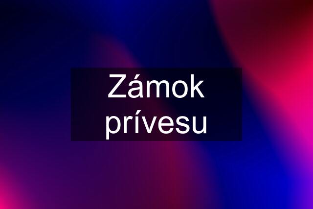 Zámok prívesu