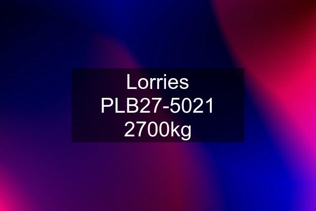 Lorries PLB27-5021 2700kg