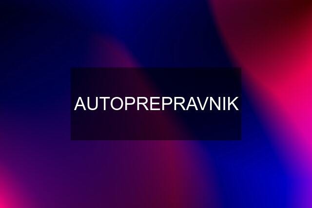 AUTOPREPRAVNIK