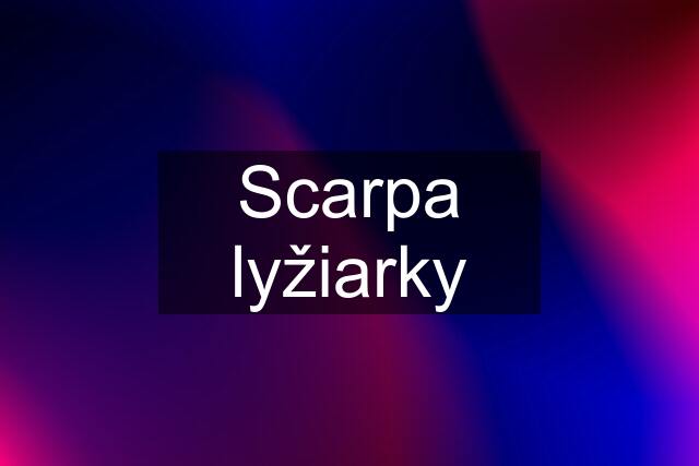 Scarpa lyžiarky