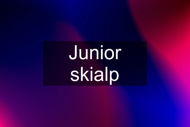 Junior skialp