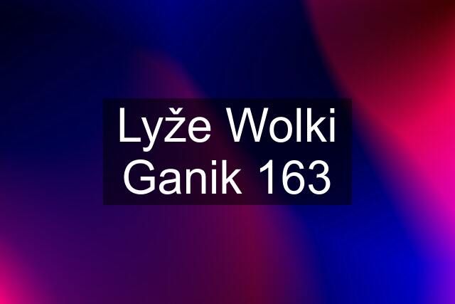 Lyže Wolki Ganik 163