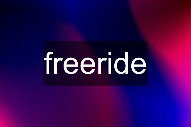 freeride