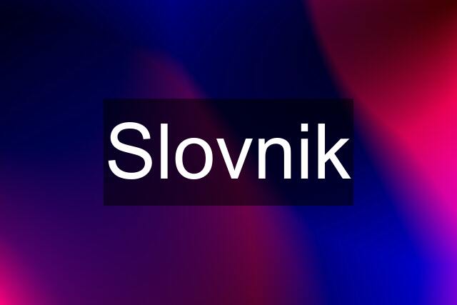 Slovnik