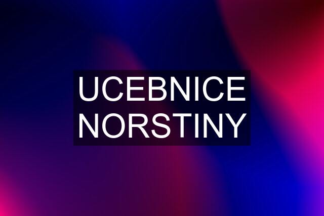 UCEBNICE NORSTINY