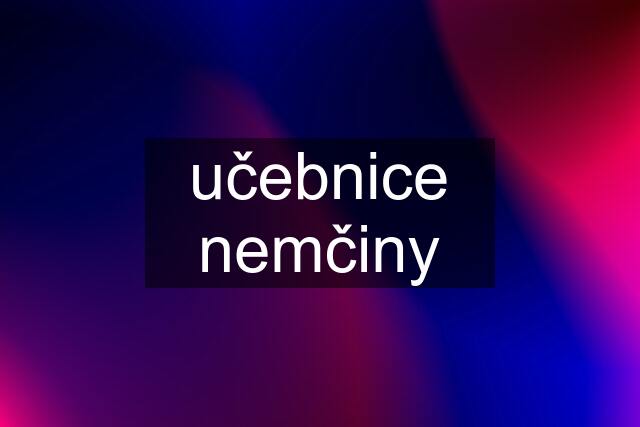 učebnice nemčiny