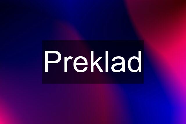 Preklad