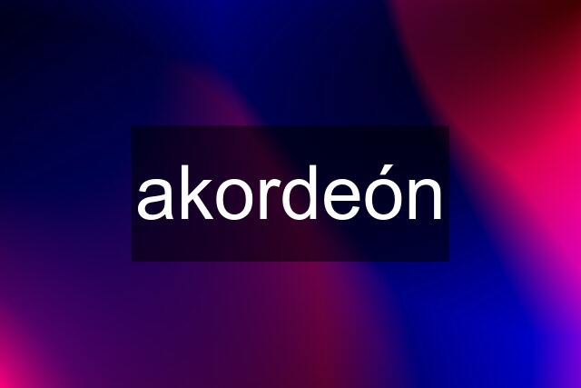 akordeón