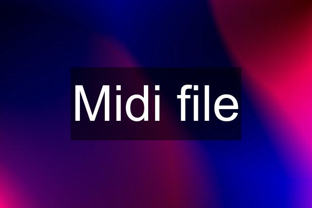 Midi file