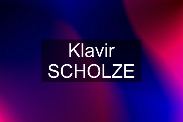 Klavir SCHOLZE