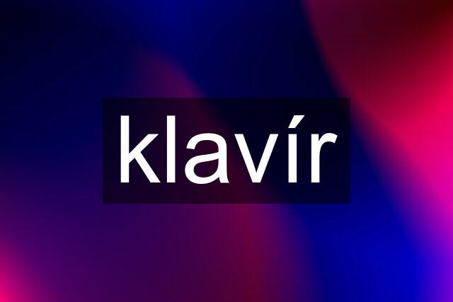 klavír