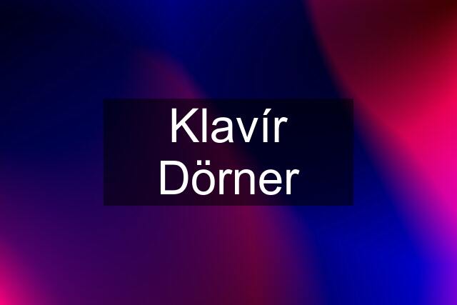 Klavír Dörner