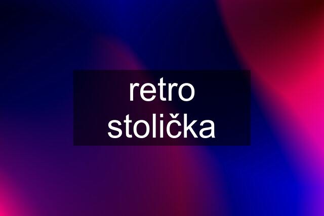 retro stolička