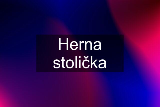 Herna stolička