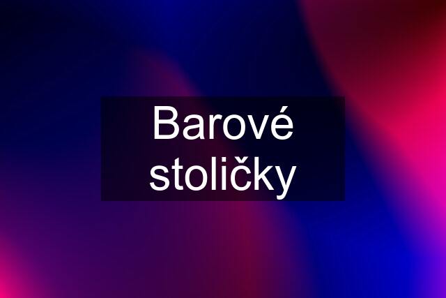 Barové stoličky