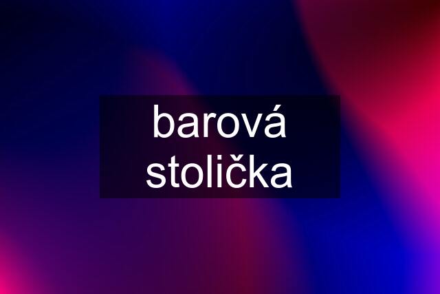 barová stolička