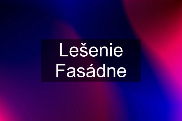 Lešenie Fasádne