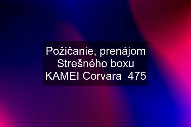 Požičanie, prenájom Strešného boxu KAMEI Corvara  475