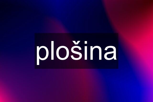 plošina