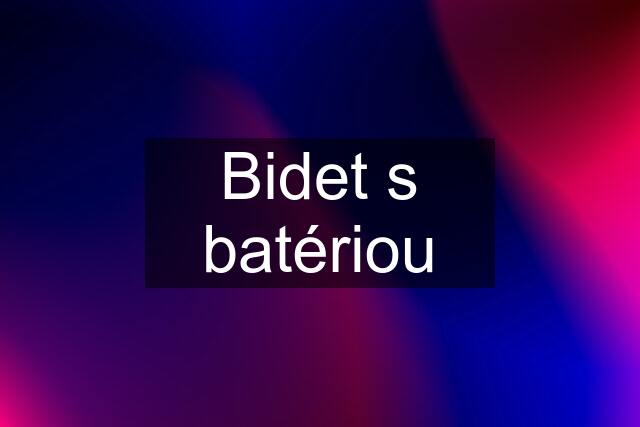 Bidet s batériou