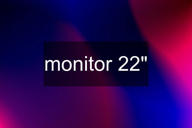 monitor 22"