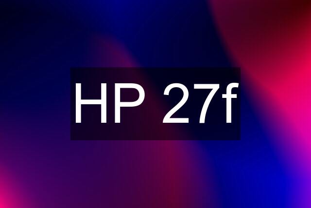 HP 27f