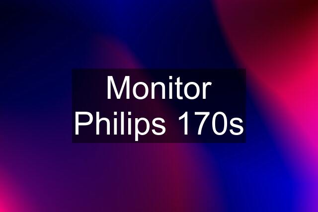 Monitor Philips 170s