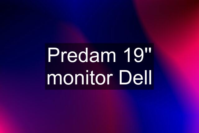 Predam 19'' monitor Dell