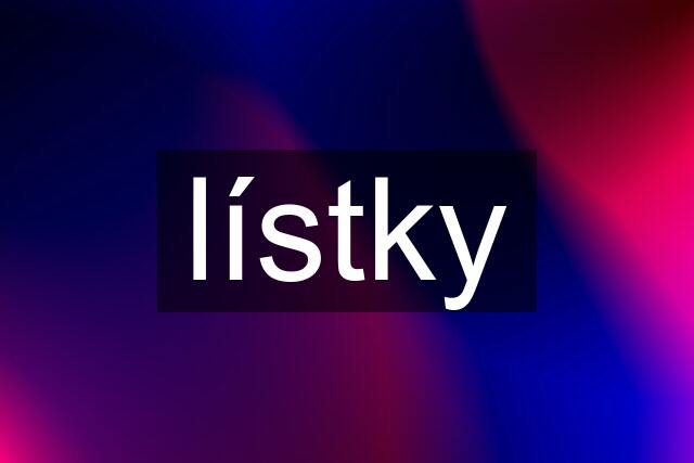 lístky