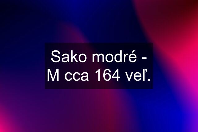 Sako modré - M cca 164 veľ.