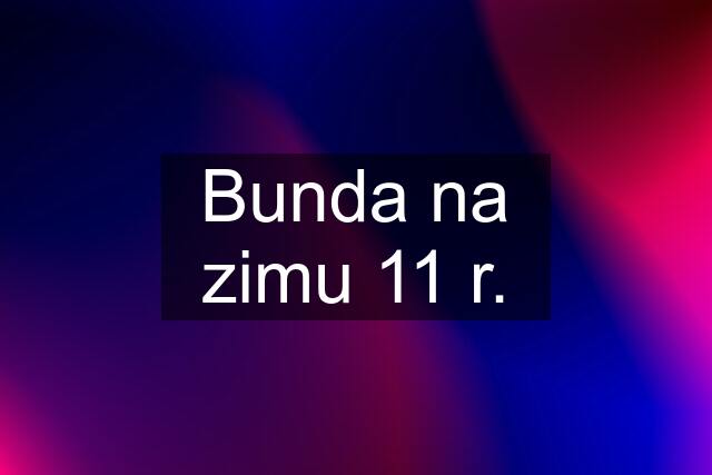 Bunda na zimu 11 r.