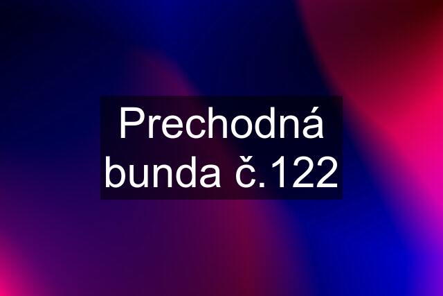 Prechodná bunda č.122