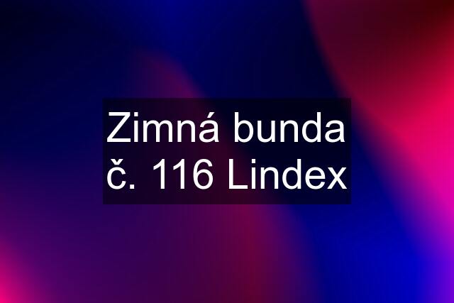 Zimná bunda č. 116 Lindex