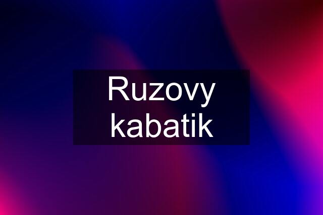 Ruzovy kabatik