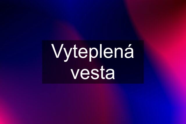 Vyteplená vesta