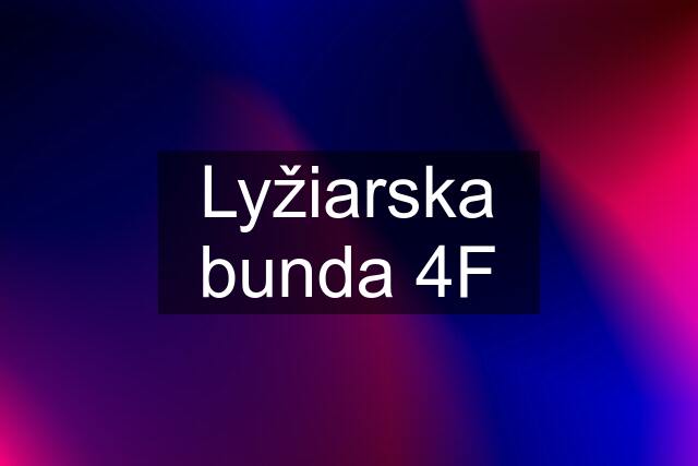 Lyžiarska bunda 4F