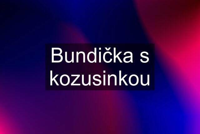 Bundička s kozusinkou