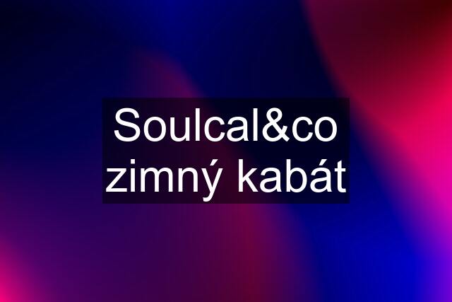 Soulcal&co zimný kabát