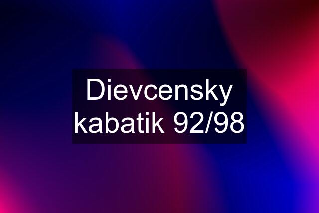 Dievcensky kabatik 92/98