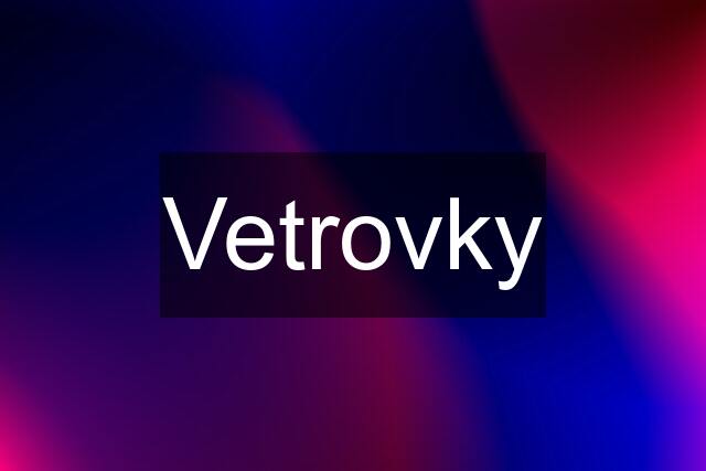 Vetrovky