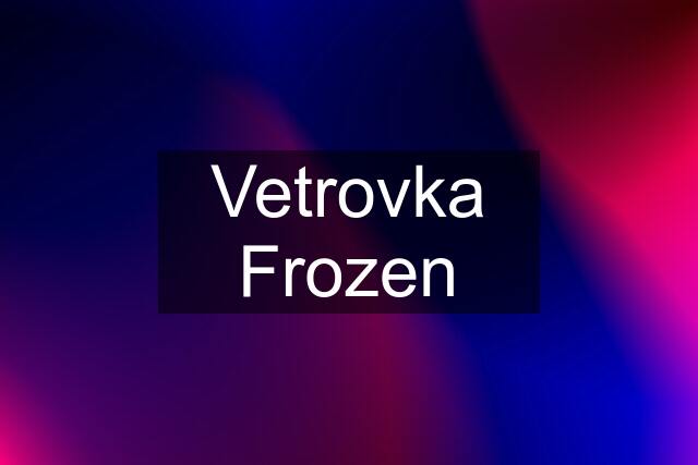 Vetrovka Frozen