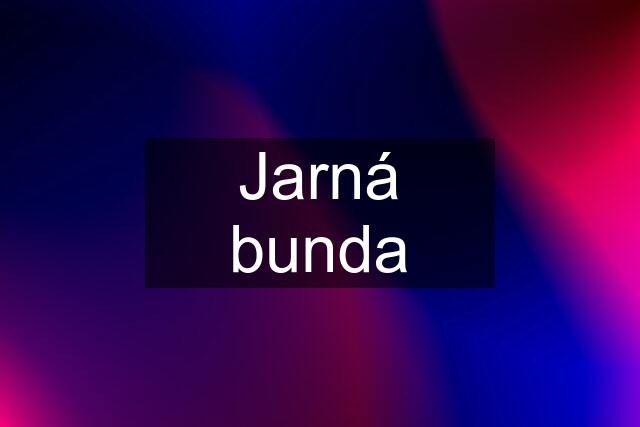 Jarná bunda