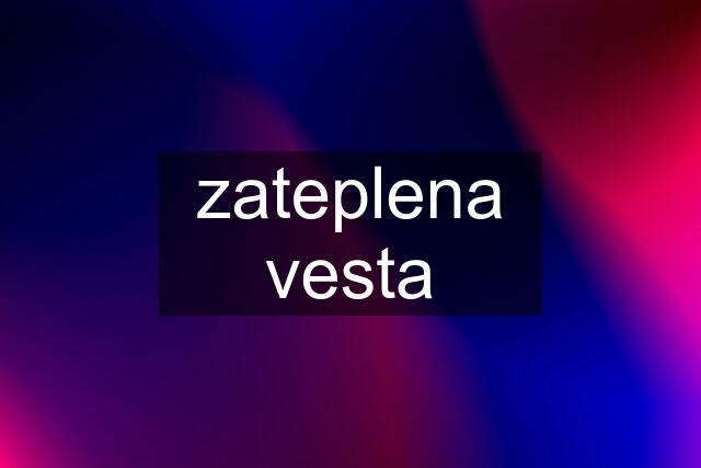 zateplena vesta