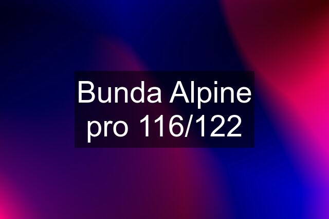 Bunda Alpine pro 116/122