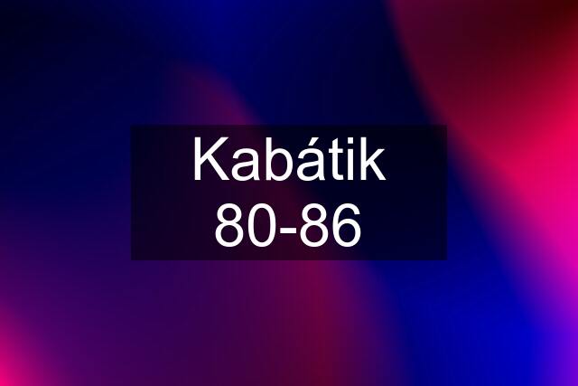 Kabátik 80-86