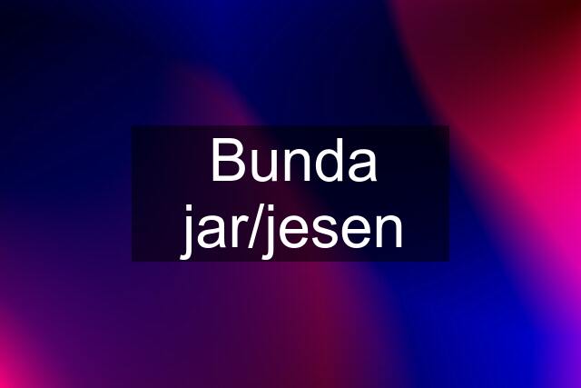 Bunda jar/jesen